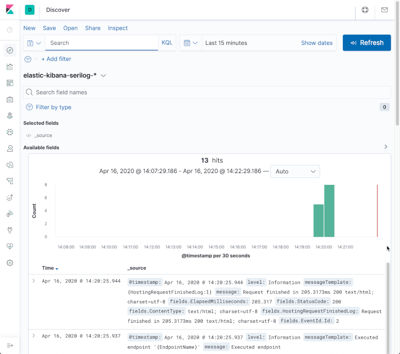 Viewing ElasticSearch Logs with Kibana